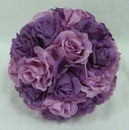 25CM玫瑰花吊球(紫色)